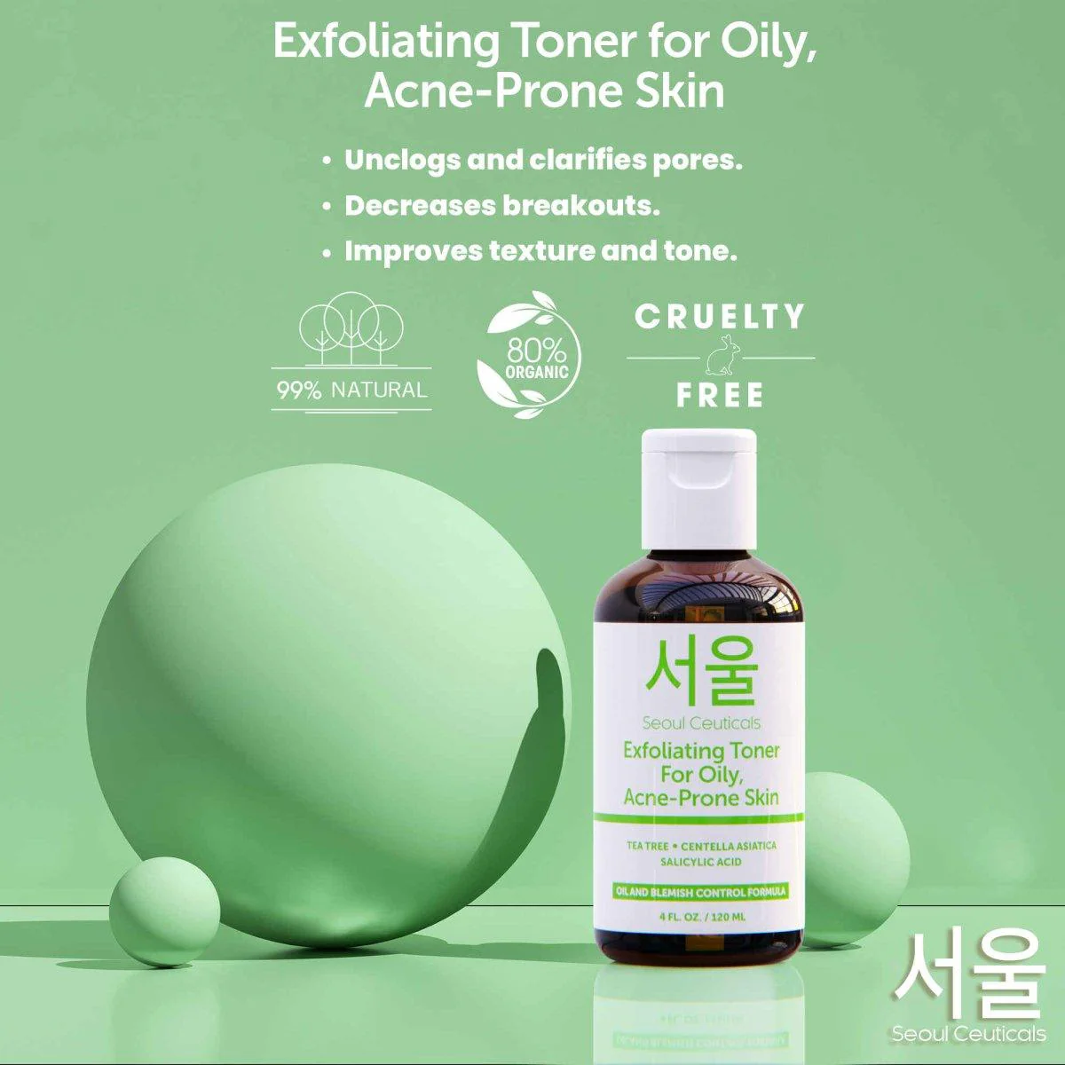 Exfoliating Toner for Oily, Acne Prone Skin - Image 5