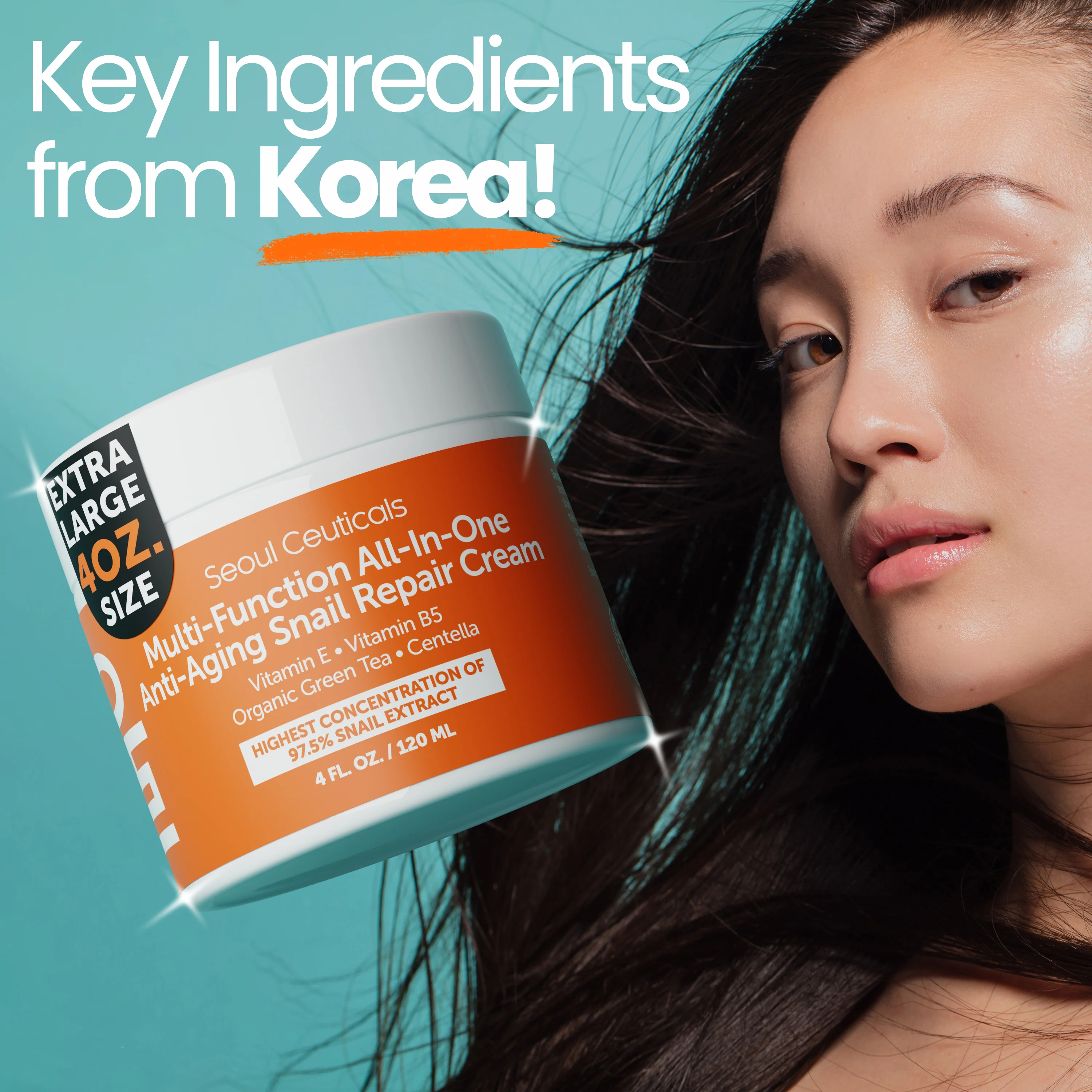 Large 4oz 97.5% Snail Mucin Moisturizer Cream Korean Skin Care - Image 8
