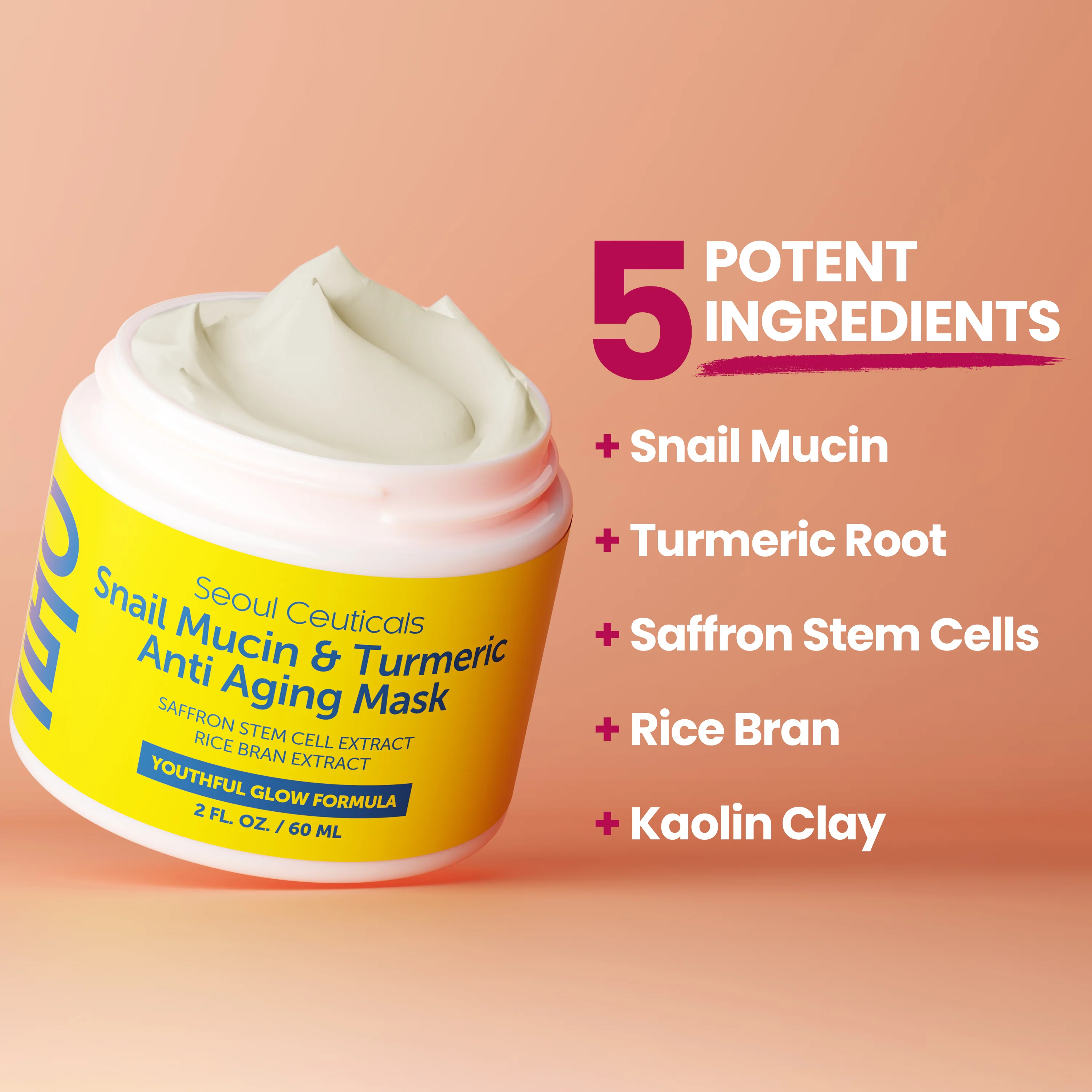 Snail Mucin & Turmeric Anti Aging Mask - Image 6