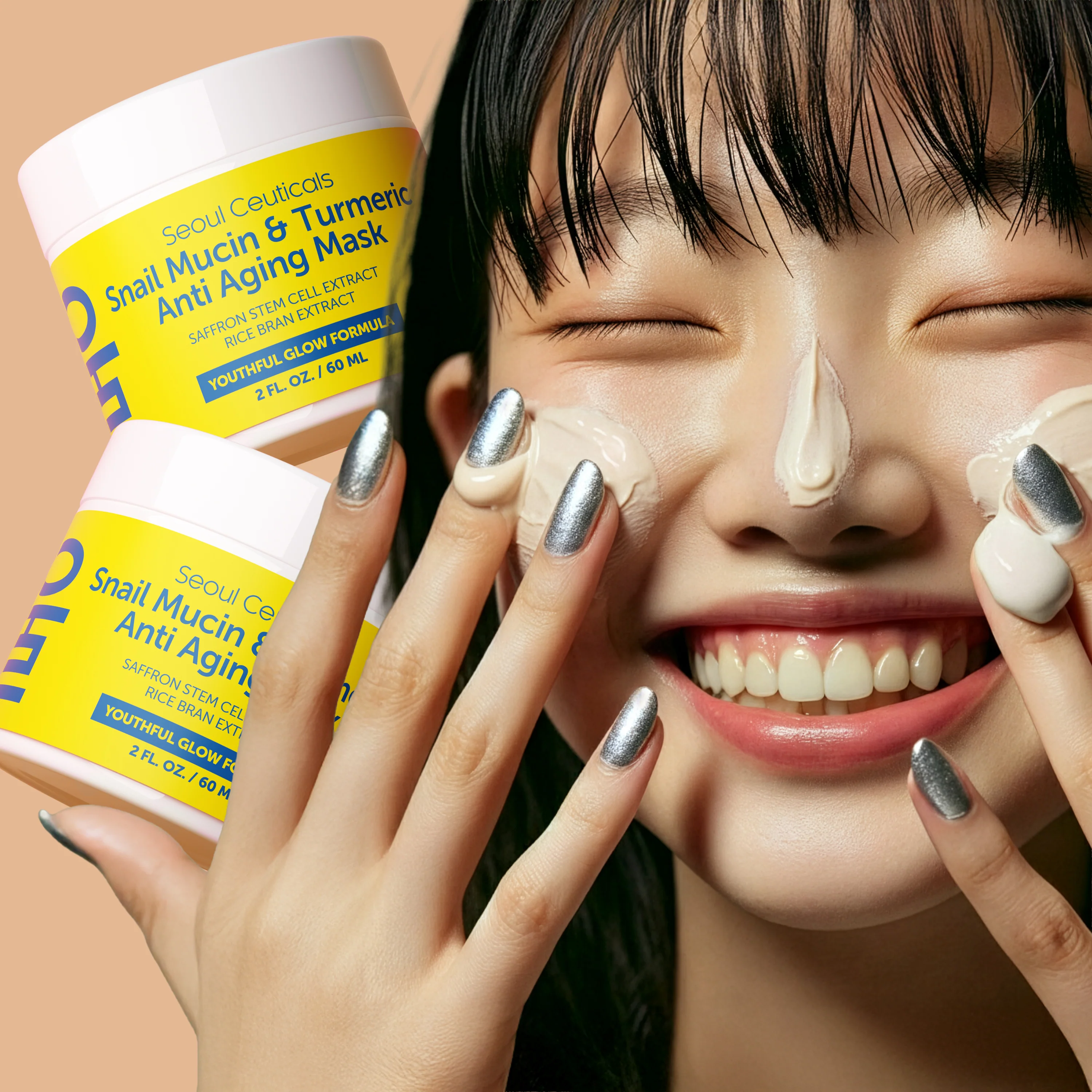 Snail Mucin & Turmeric Anti Aging Mask - Image 9