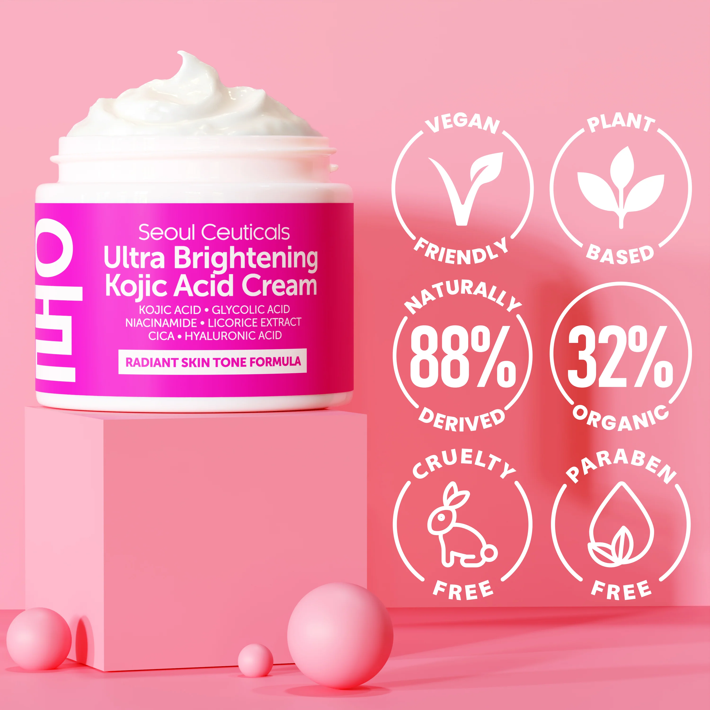 Ultra Brightening Kojic Acid Cream - Image 7
