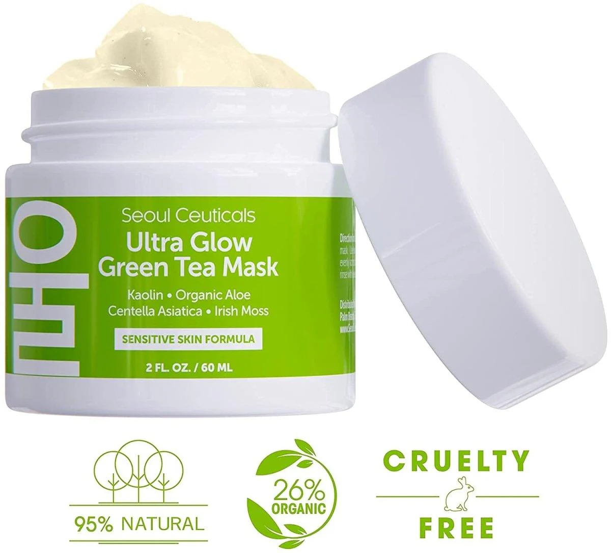 Ultra Glow Green Tea Mask - Image 3