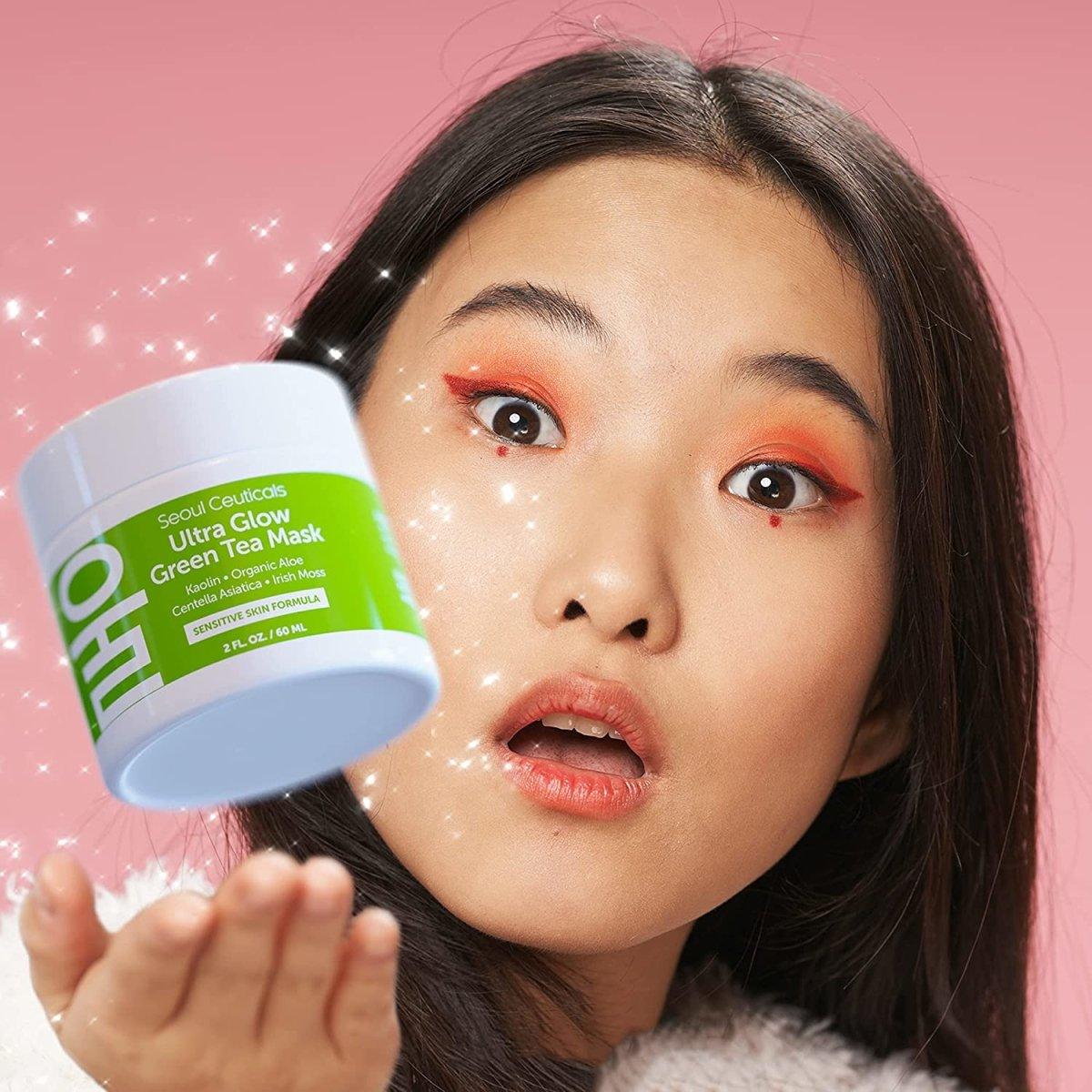 Ultra Glow Green Tea Mask - Image 7
