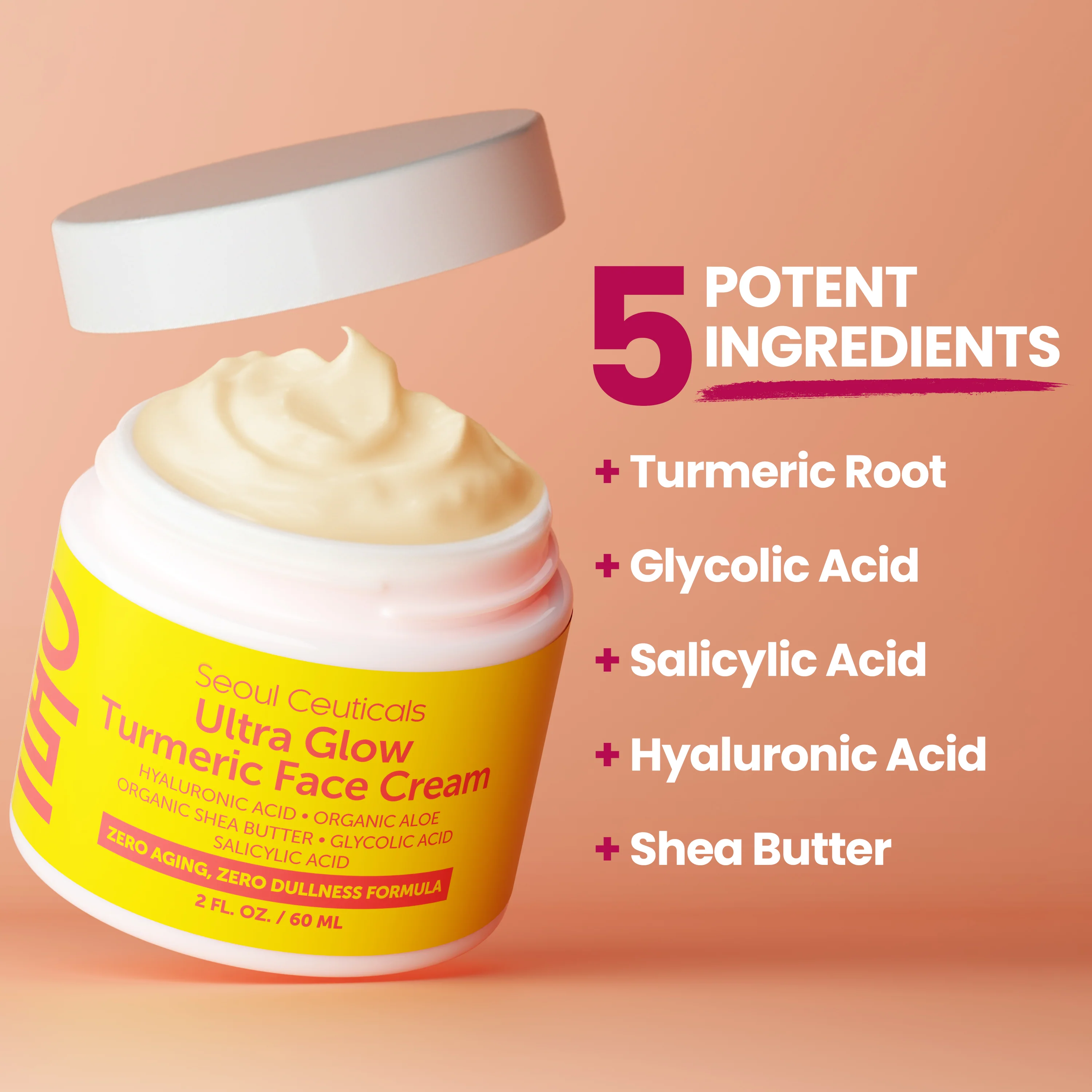 Ultra Glow Turmeric Face Cream - Image 3